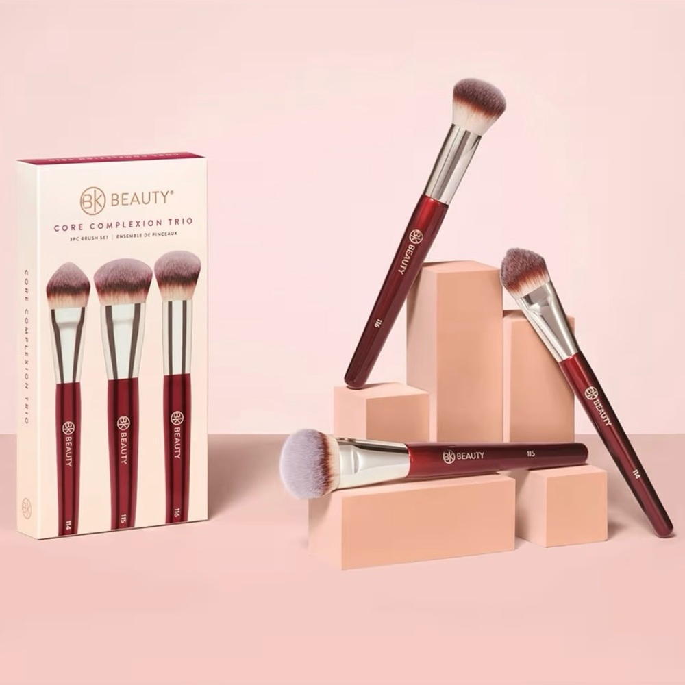 BK Beauty Core Complexion Trio Makeup Brushes Set (3PC) BNIB 🔖 114, 115, 116 - Picture 2 of 12